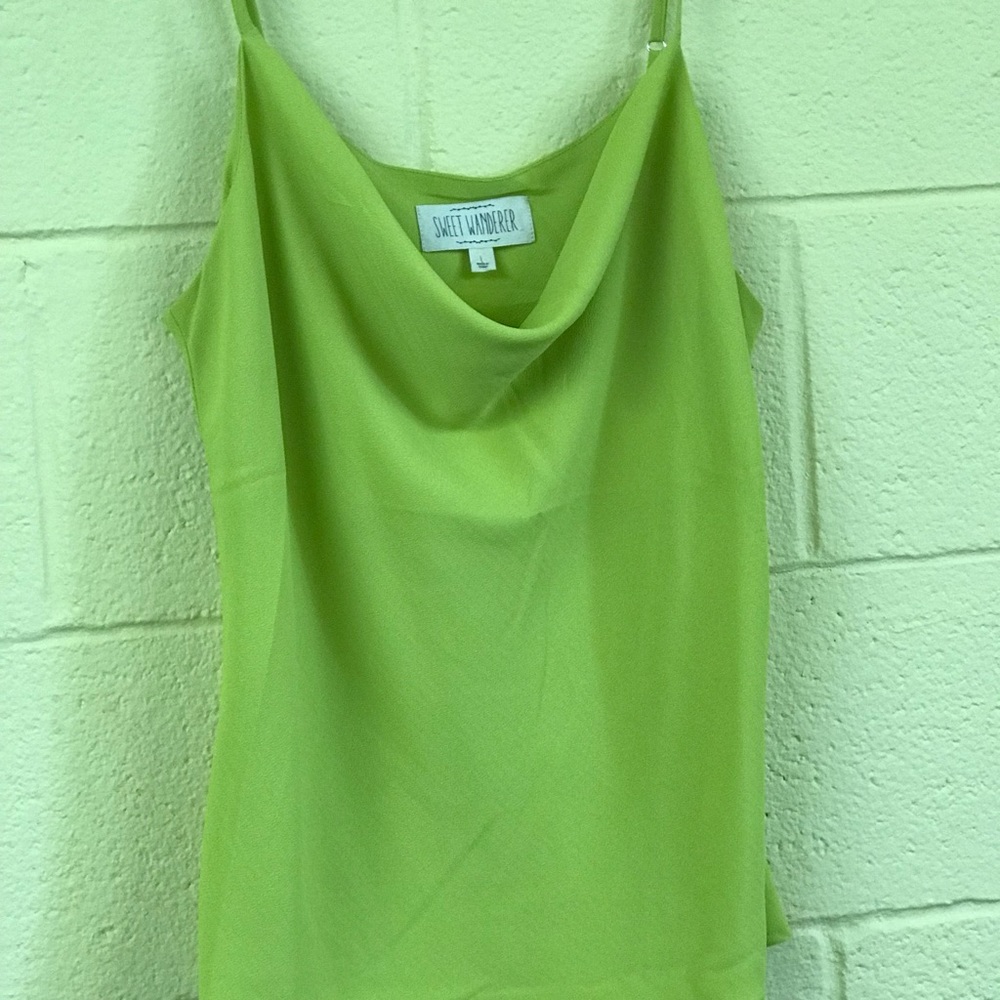 Neon green top